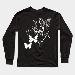 Change Is Beautiful - Cute Butterfly Long Sleeve T-Shirt